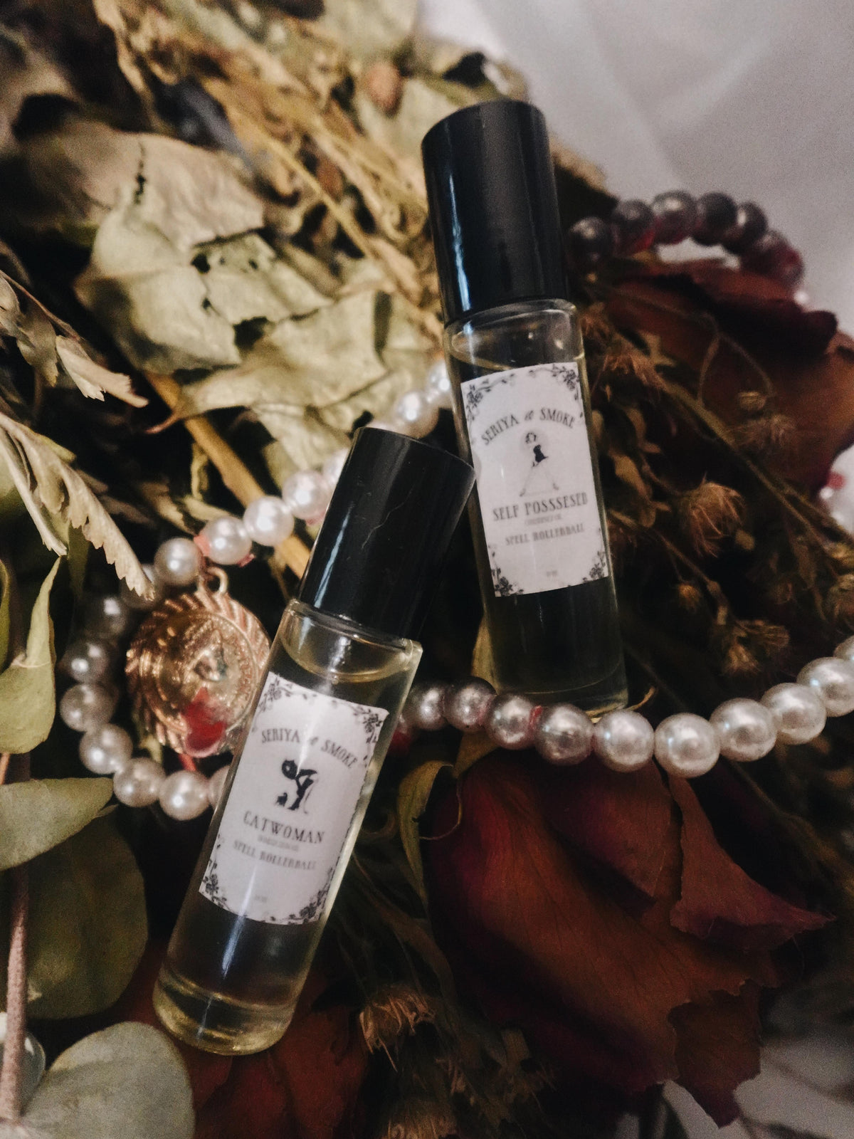 Cat-Woman & Self-Possessed Spell Oil Rollerball Duo | Dominance, Confidence, Attraction & Self Mastery
