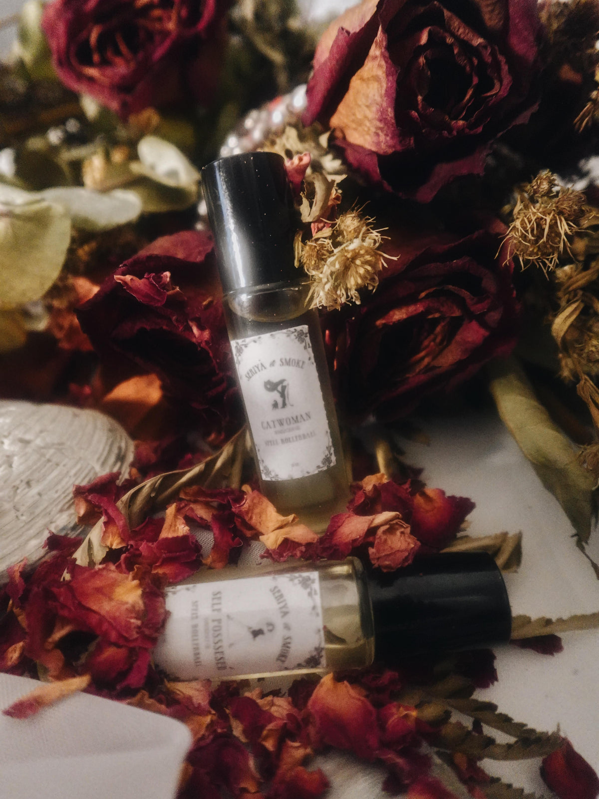Cat-Woman & Self-Possessed Spell Oil Rollerball Duo | Dominance, Confidence, Attraction & Self Mastery