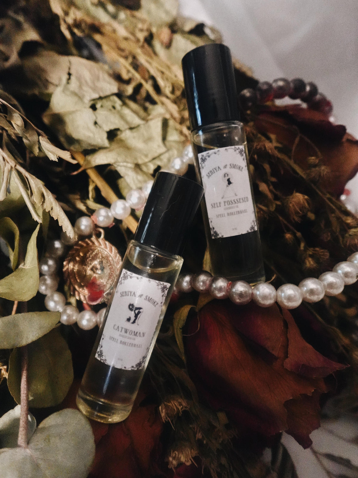 Cat-Woman & Self-Possessed Spell Oil Rollerball Duo | Dominance, Confidence, Attraction & Self Mastery